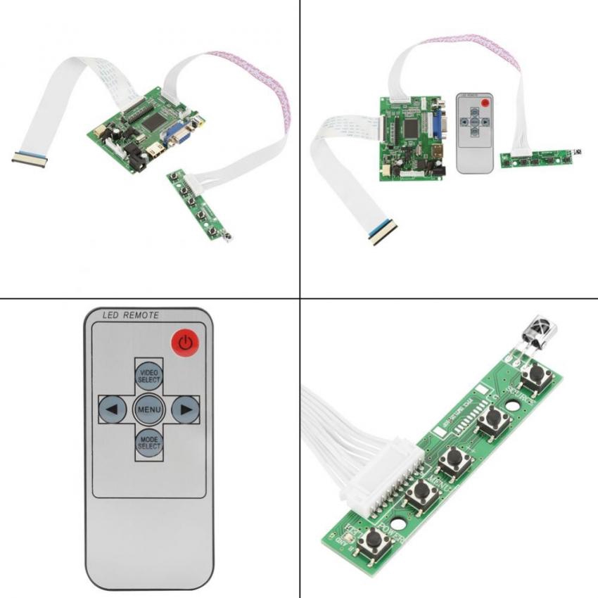 Bảng mạch chuyển hồi HDMI VGA 2AV cho màn hình LCD 7inch AT070TN92 800x480