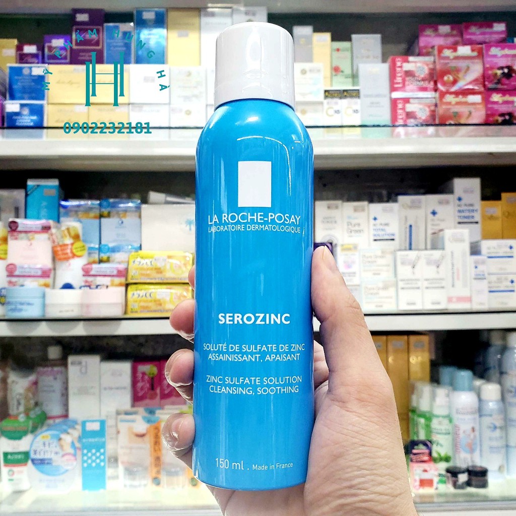 Xịt khoáng La Roche Posay, xịt khoáng làm sạch và dịu da, dành cho da dầu mụn, nhạy cảm 150ml