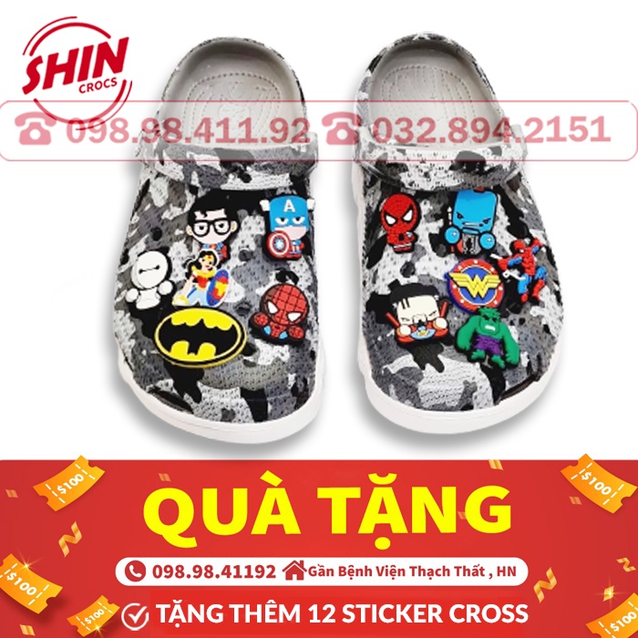 dép crossFREESHIPdép cross vảy sơn quai ngang 2 màu bán chạy 2022 tặng thêm 12 sticker cross