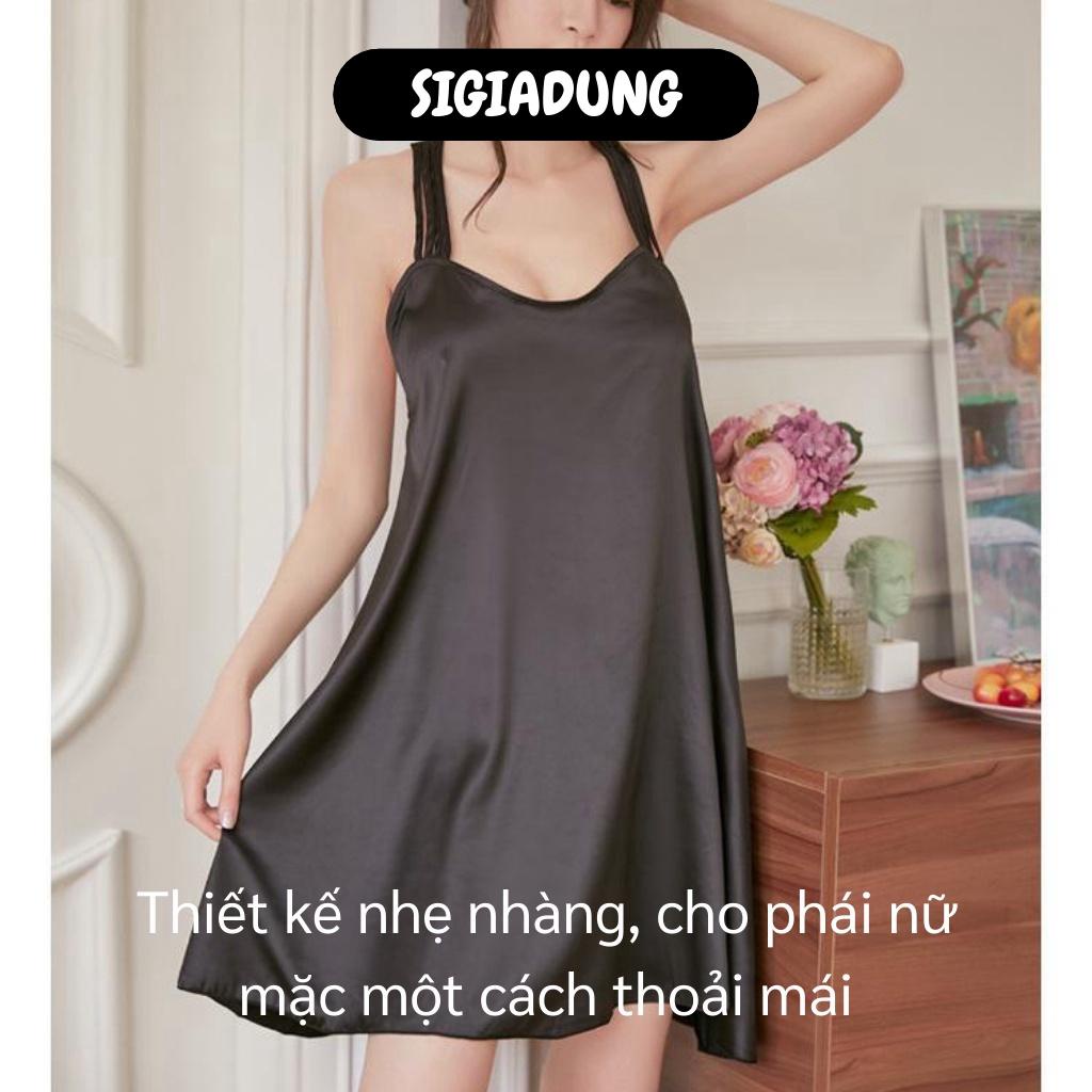 [SGD] Váy Ngủ - Đầm Ngủ Phi Bóng Lưng Dây Cánh Quạt Gợi Cảm, Vải Mát, Mịn 6222