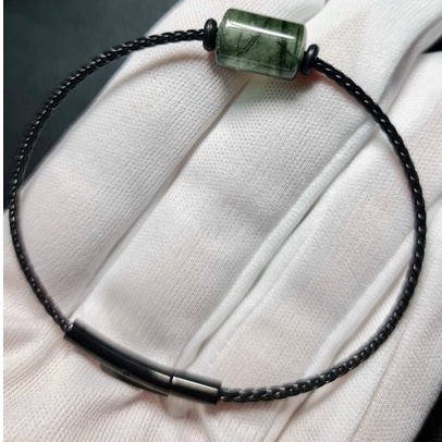 VÒNG TAY LU THỐNG TÓ.C XANH LÁ TRONG