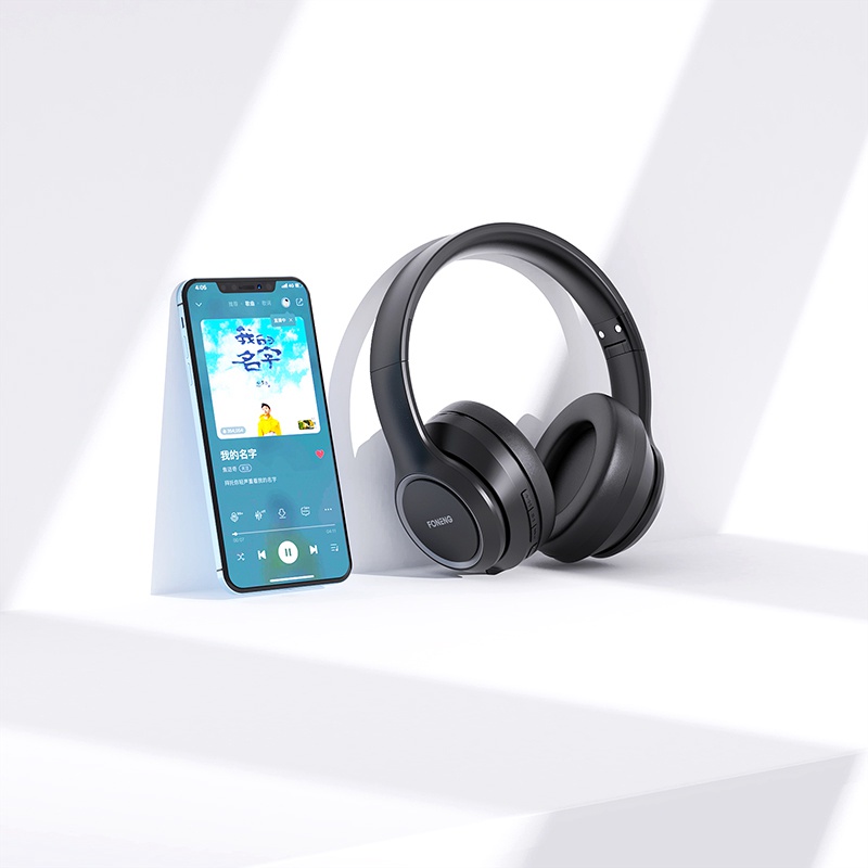 Headphone Tai Nghe Chụp Tai bluetooth Foneng BL 50 kết nối không dây có mic nghe nhạc liên tục 15h hàng chính hãng
