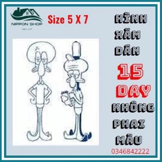 Hình Xăm Dán 15 Ngày Không Phai Màu Size 5 x 7 mẫu 88