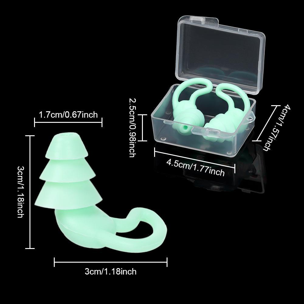 MUVAKO 1 Cặp Nút Bịt Tai Bằng Silicon Mềm An Toàn Chống Thấm Nước Cho Bé