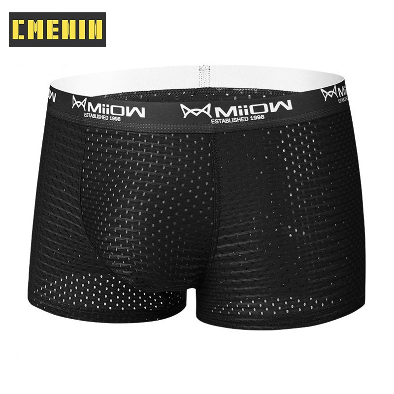 1 Quần Lót Boxer Nam Bằng Nylon Thoải Mái Gợi Cảm MW808