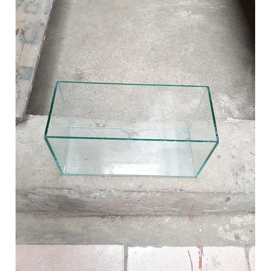 Bể cá viền keo đen, bể cá thủy sinh dài 30cm, rộng 15cm, cao 18cm
