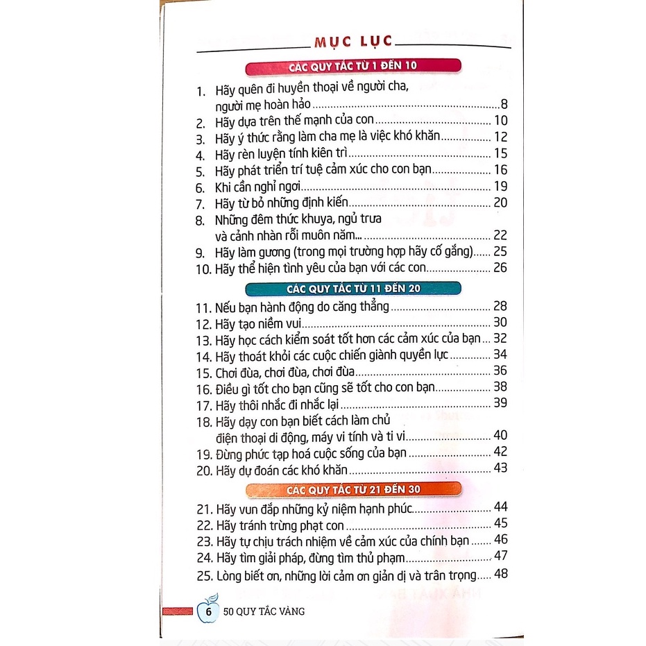 Sách - 50 quy tắc vàng-Giáo dục tích cực
