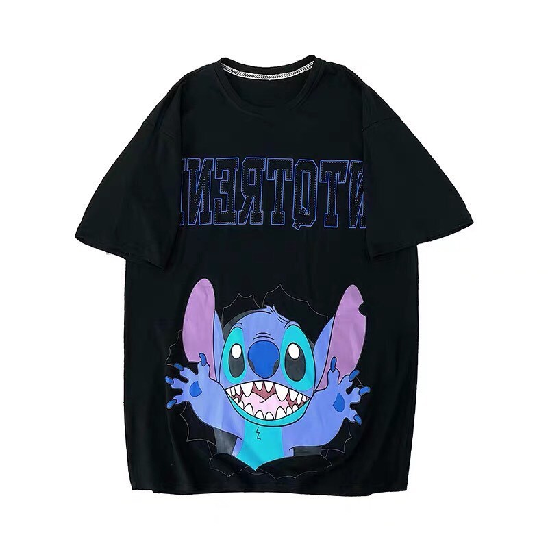 [Y HÌNH 100%]Áo Thun Nam Nữ STITCH From Rộng Hot Trend Mới Vải Mềm Mịn Giá Xưởng