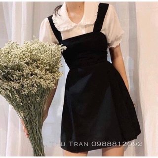 Áo bèo tay phồng + váy xoè