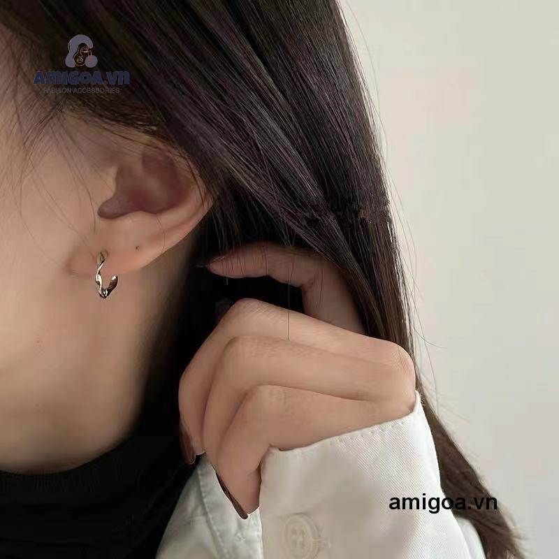 ✨✨Khuyên tai dạng vòng xoắn đơn giản phong cách retro Hàn Quốc thời trang cho nữ