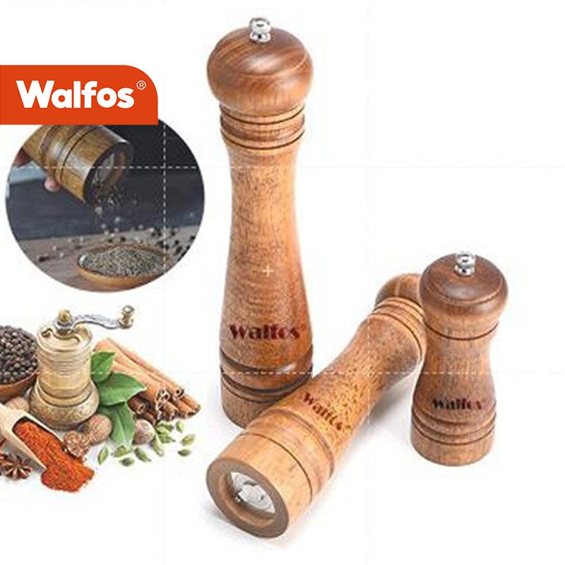 Dụng cụ xay muối tiêu WALFOS bằng gốm lõi gỗ rắn số 3