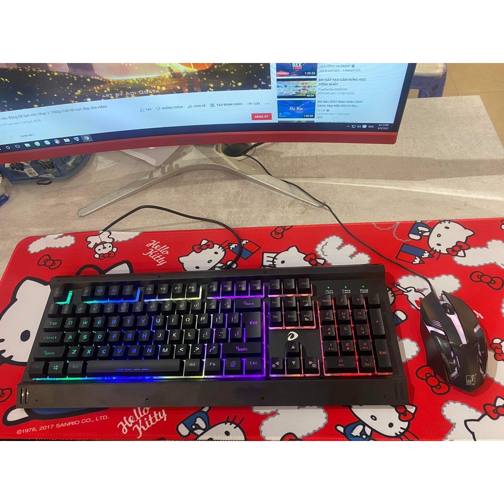 Bàn phím giả cơ Bàn phím có dây Dareu lk145-Bàn phím chơi game giá rẻ
