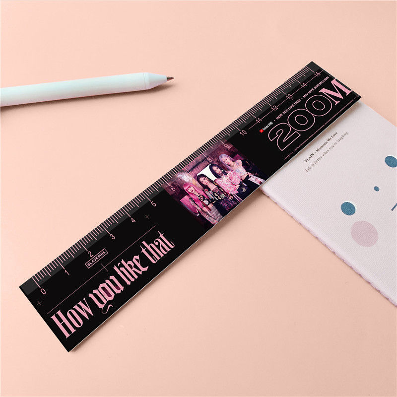 Hot sale stationery blackpink ruler 15cm 20cm