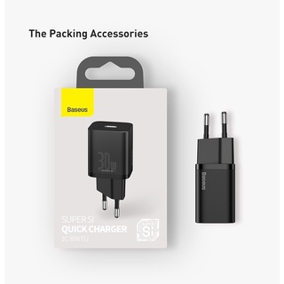 Củ sạc Baseus PD 30W USB Type-C QC3.0 dành cho iPhone 12 Pro Samsung Xiaomi