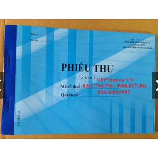 Phiếu thu 2 niên 100 tờ A5