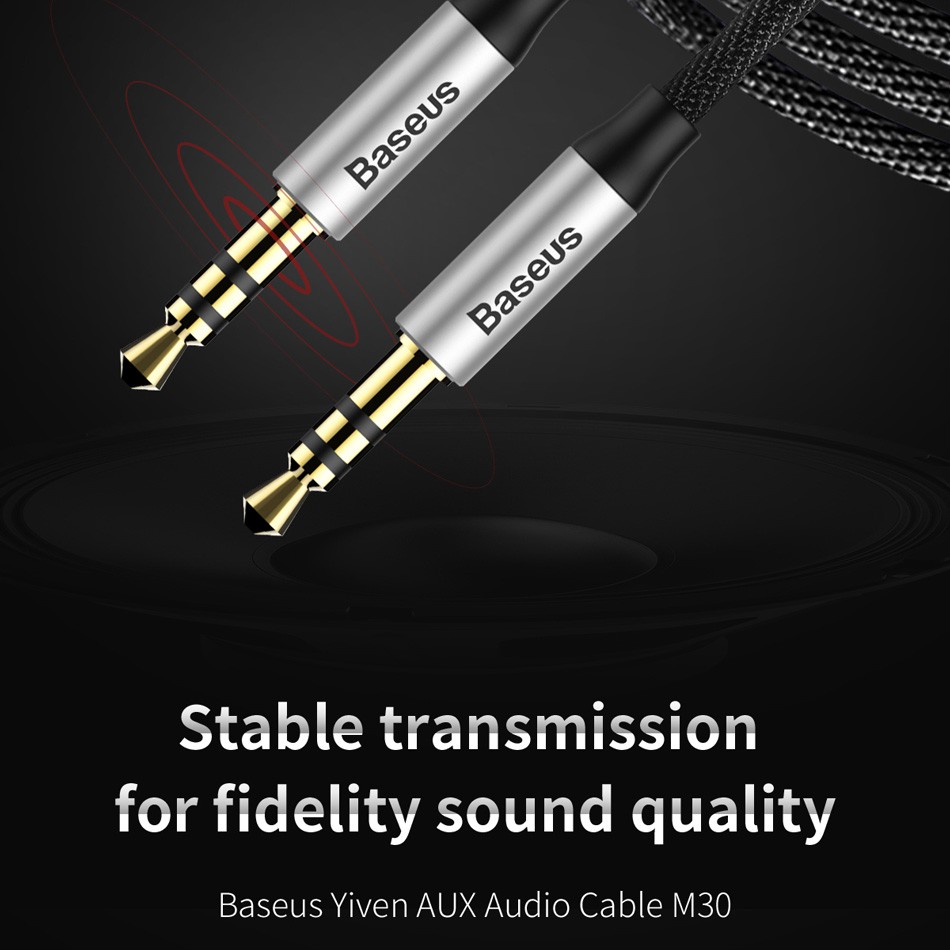 Dây Cáp Âm Thanh Baseus 3.5mm AUX 1M 1.5M