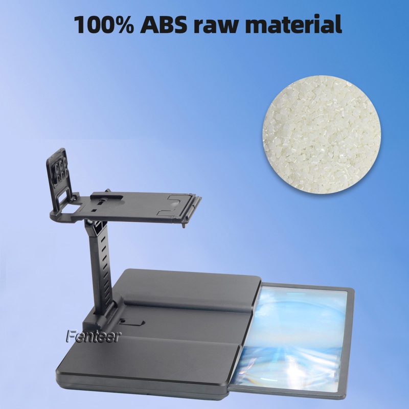 Kính Phóng Đại Màn Hình Điện Thoại 3D HD 12 Inch Viền Cong Tùy Chỉnh Màu Đen Cho Video TV