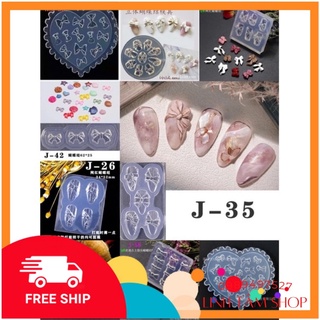 khuôn nơ silicon-khuôn gấu silicon-khuôn mèo silicon -khuôn silicon các loại -phụ kiện nail