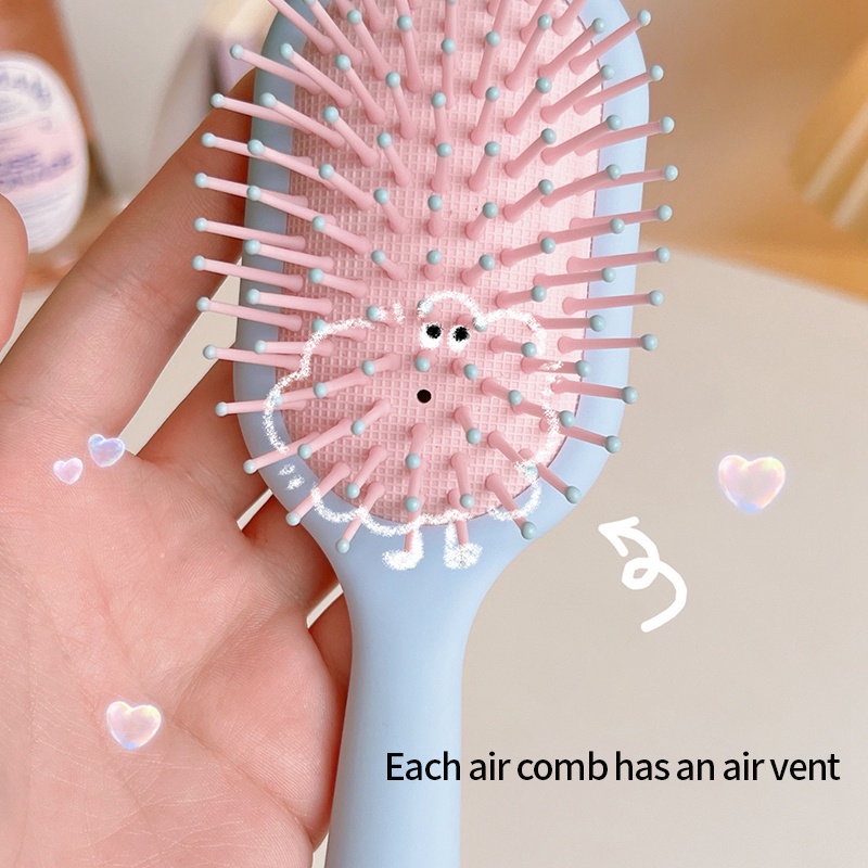 Lược Chải Tóc Massage Mini Đa Năng Dễ Thương Cho Bạn Gái
