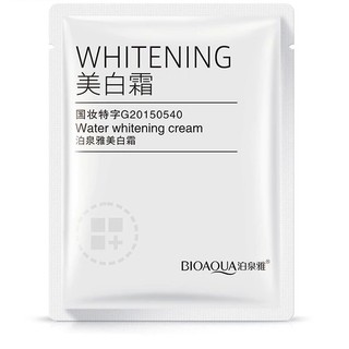 01 gói Sample kem dưỡng da mặt Bioaqua Whitening Cream Moisturizing Brightening Skin 3g (nấm rơm shop)