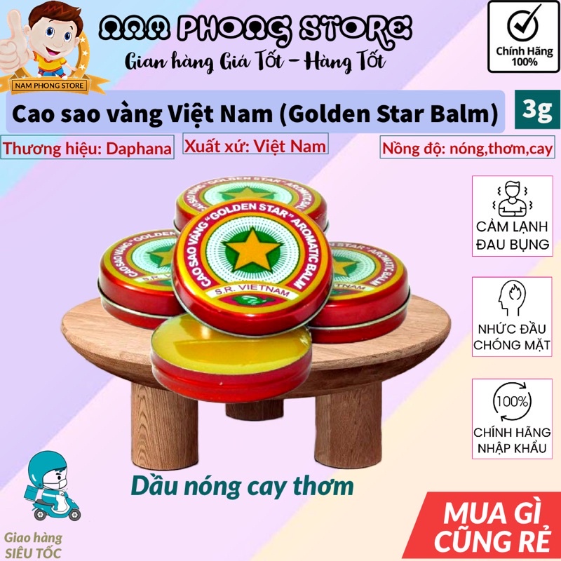 CAO SAO VÀNG GOLDEN STAR 3g chính hãng