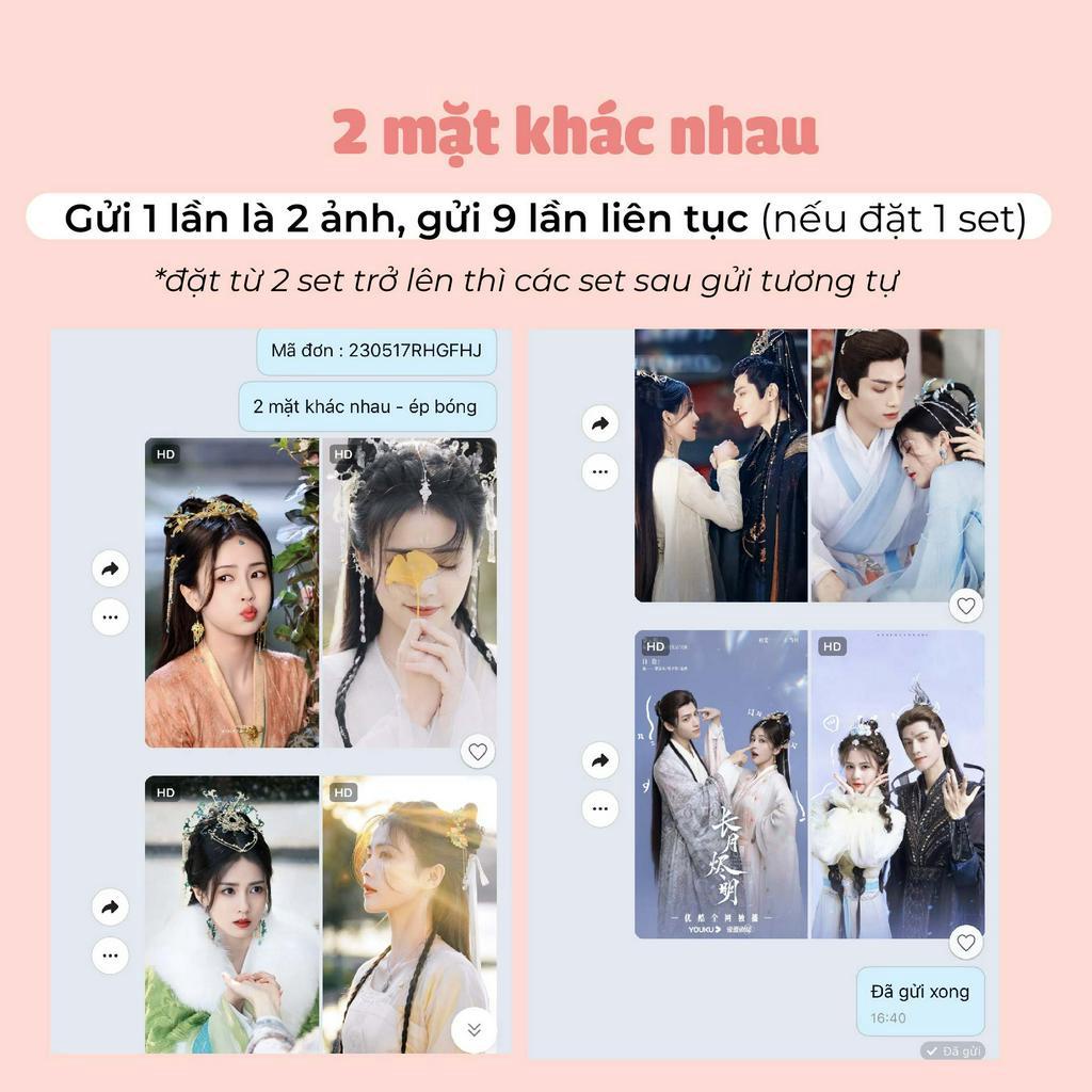 SET 9 CARD IN BO GÓC THEO YÊU CẦU size 5.5x8.5cm (có thể đặt nhiều set)