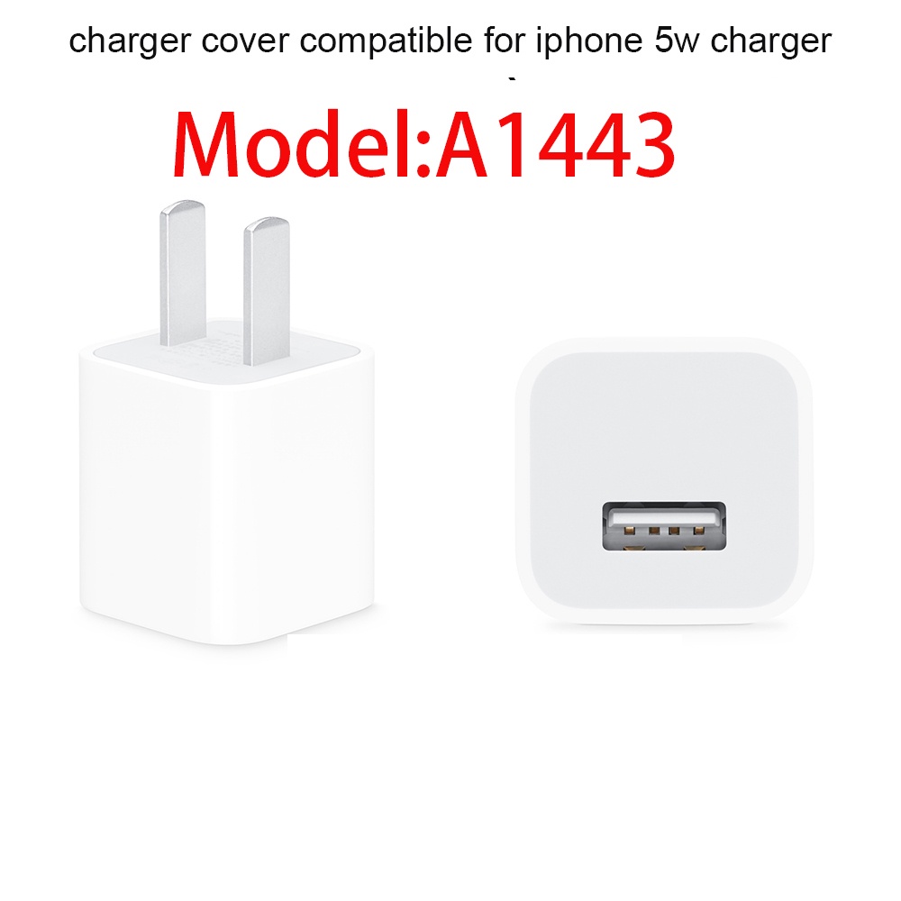 Set phụ kiện bảo vệ cốc sạc hình vuông và dây cáp sạc thích hợp cho compatible for i-Phone 5W square 11 xr x 8+/ 7/ 6s