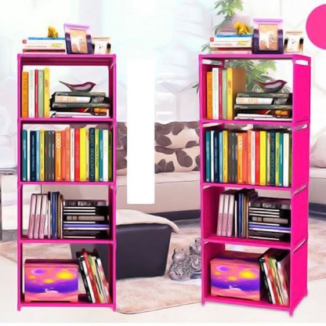 KỆ ĐỂ SÁCH 4 TẦNG ĐẸP CHẮC CHẮN