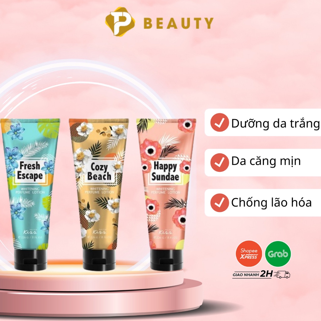 Sữa Dưỡng Trắng Da Toàn Thân Hương Nước Hoa Malissa Kiss Whitening Perfume Body Lotion