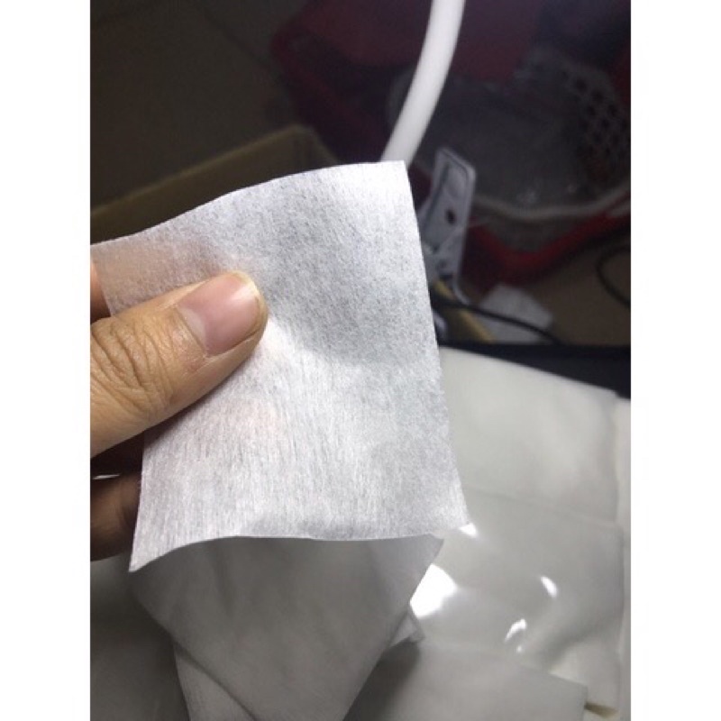 Bông cắt sẵn không tiệt trùng, bông lau phun xăm thẩm mỹ 7 x 6cm gói 1200 miếng