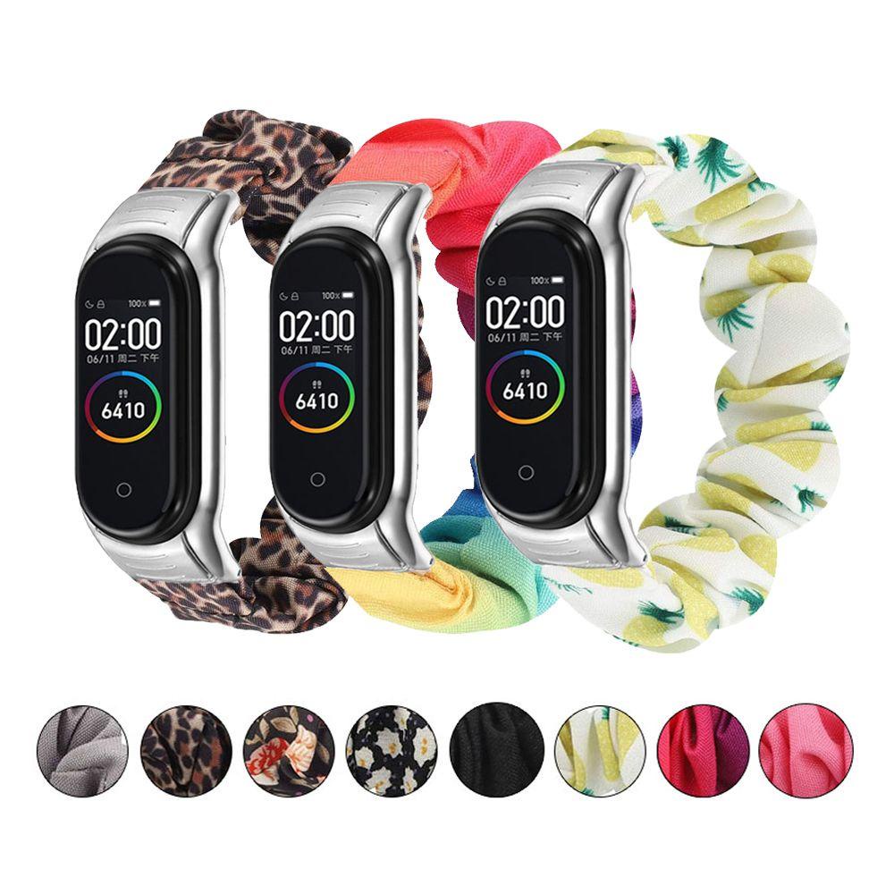 Dây Đeo Thay Thế Chất Liệu Silicon Màu Trơn Cho Xiaomi Mi band 4 3