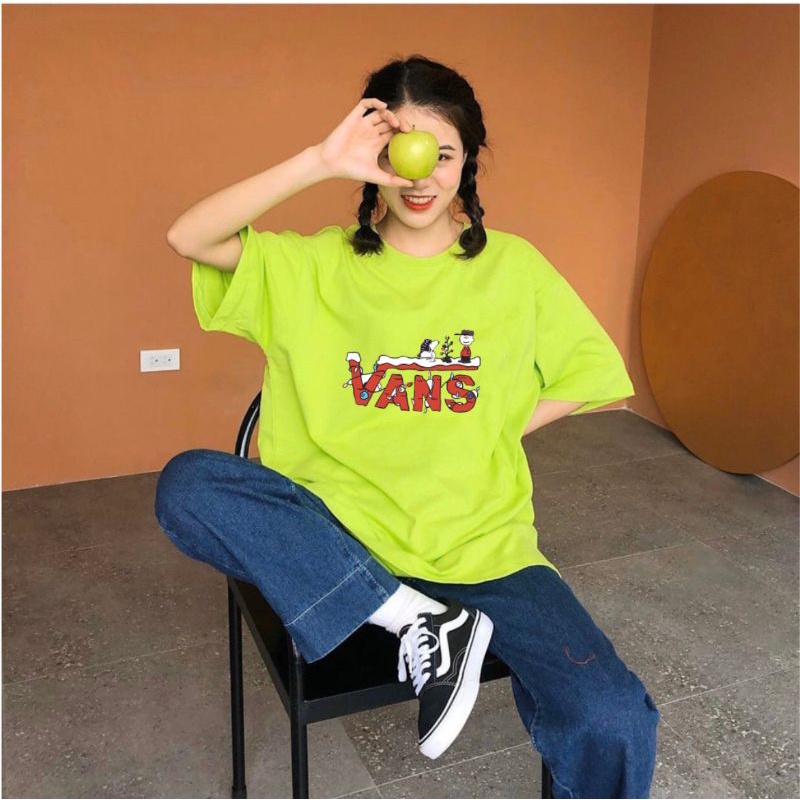 Áo thun ❤Có size tay lỡ unisex Vans