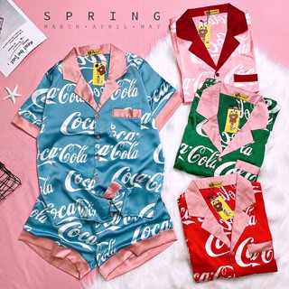 Đồ Bộ Pijama Đùi Lụa Satin Cao Cấp