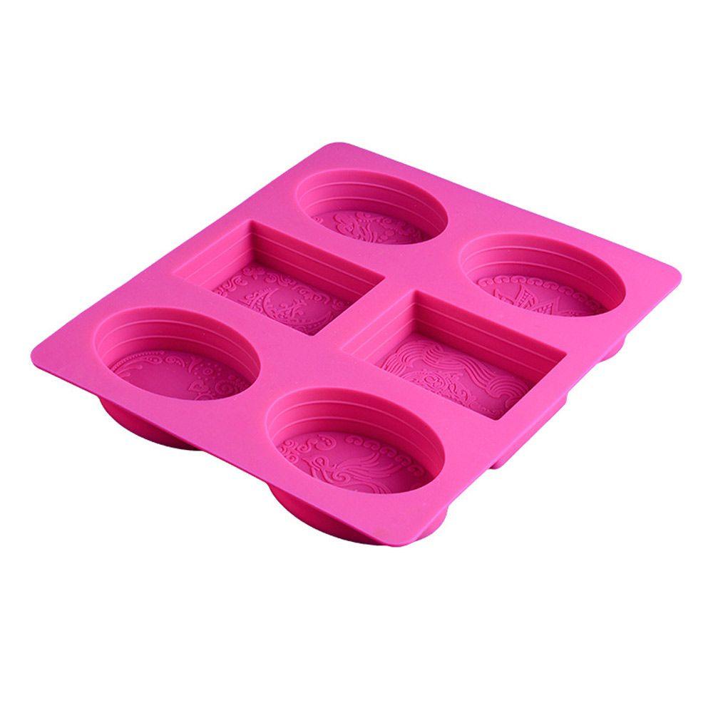 LAKAMIER Khuôn Silicone Làm Xà Phòng Handmade Hình Chữ Nhật / Oval Đa Năng DIY