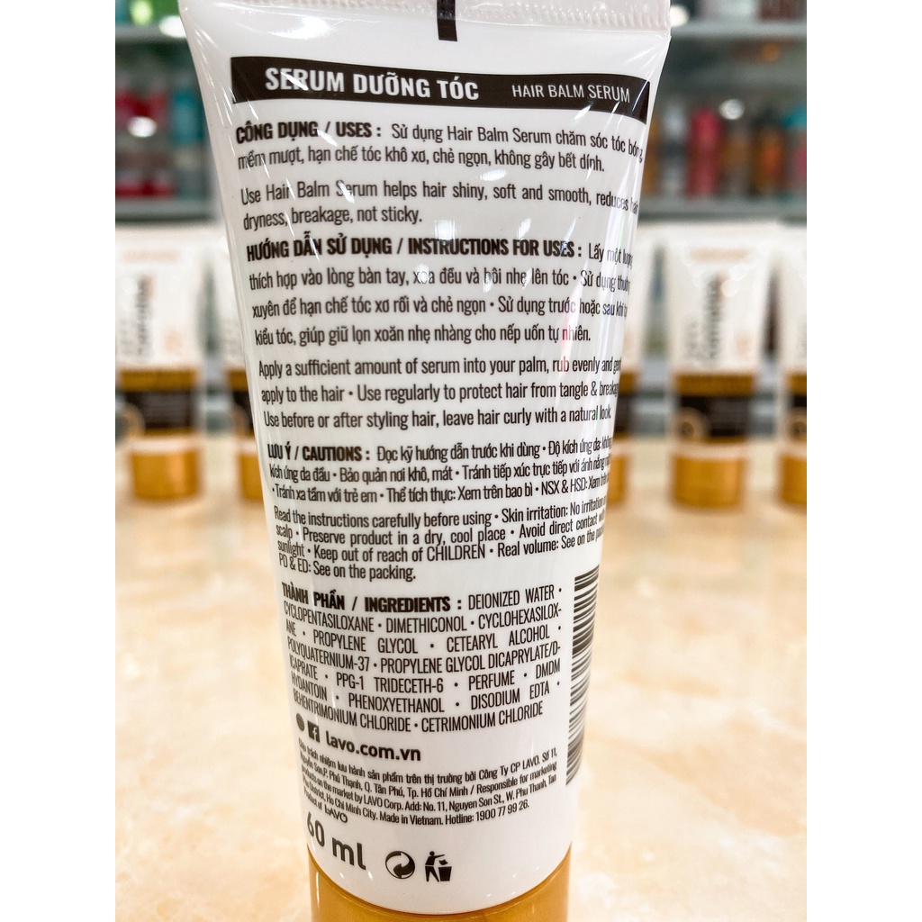Tinh Dầu Dưỡng Tóc LAVOX NANO COMPLEX Hair Balm Serum 60ml
