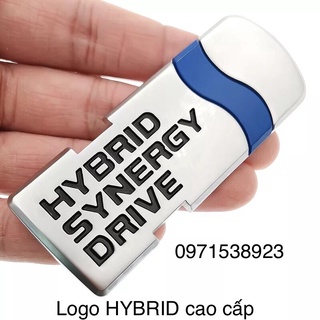 logo HYBRID dán thân xe hàng cao cấp