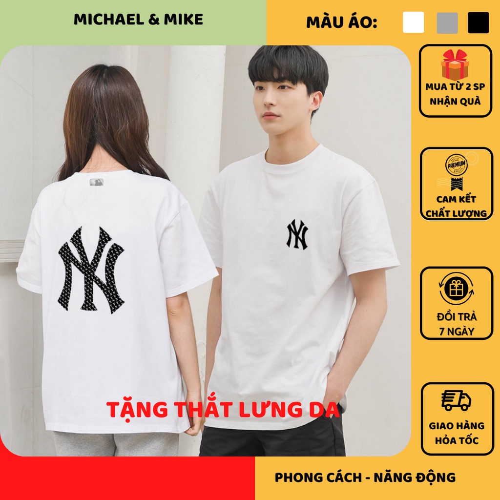 Áo phông – Áo thun nam nữ  in hình NY 100% Cotton co giãn 4 chiều mát lạnh thời trang unisex phong cách Hàn Quốc