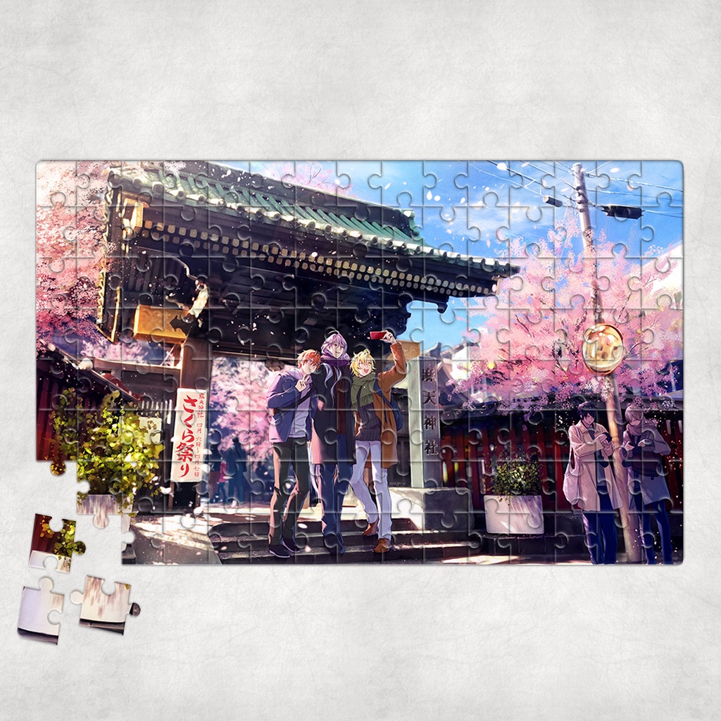 Tranh ghép hình A4, A5 Anime, xếp hình HYPNOSIS MIC - Mẫu 1