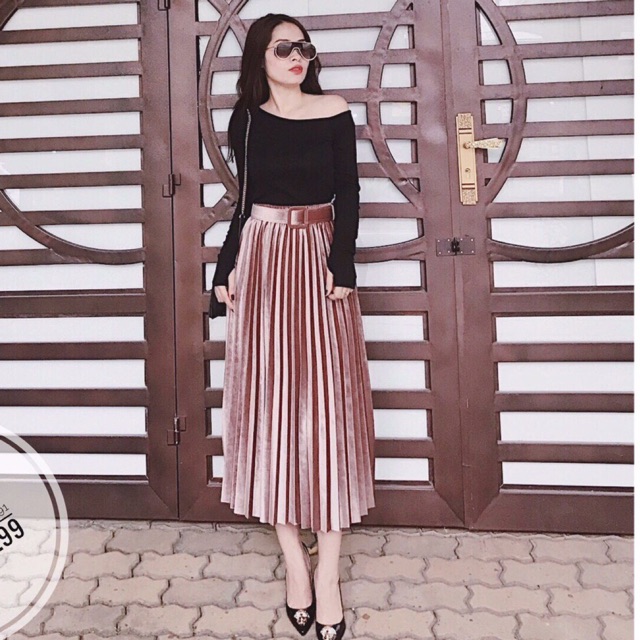 Chân váy xếp li