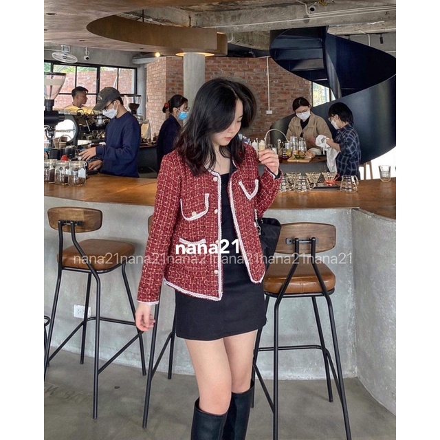 Áo khoác dạ tweed blink