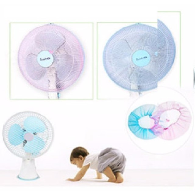 (Màu ngẫu nhiên) Lưới trùm quạt an toàn cho bé (đường kính 30 - 35cm)