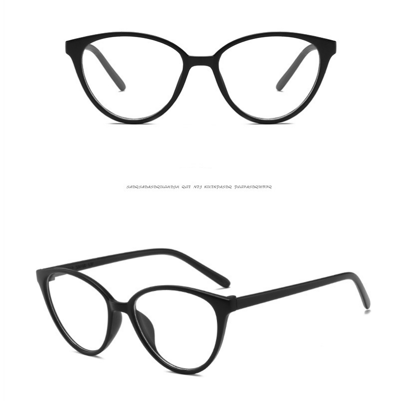 Anti-blue light Eyeglasses Women Trendy Brand Design Retro Myopic glasses