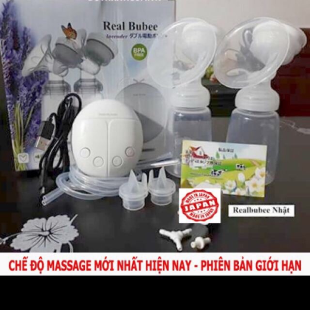 Máy hút sữa điện đôi Realbubee Nhật Bản