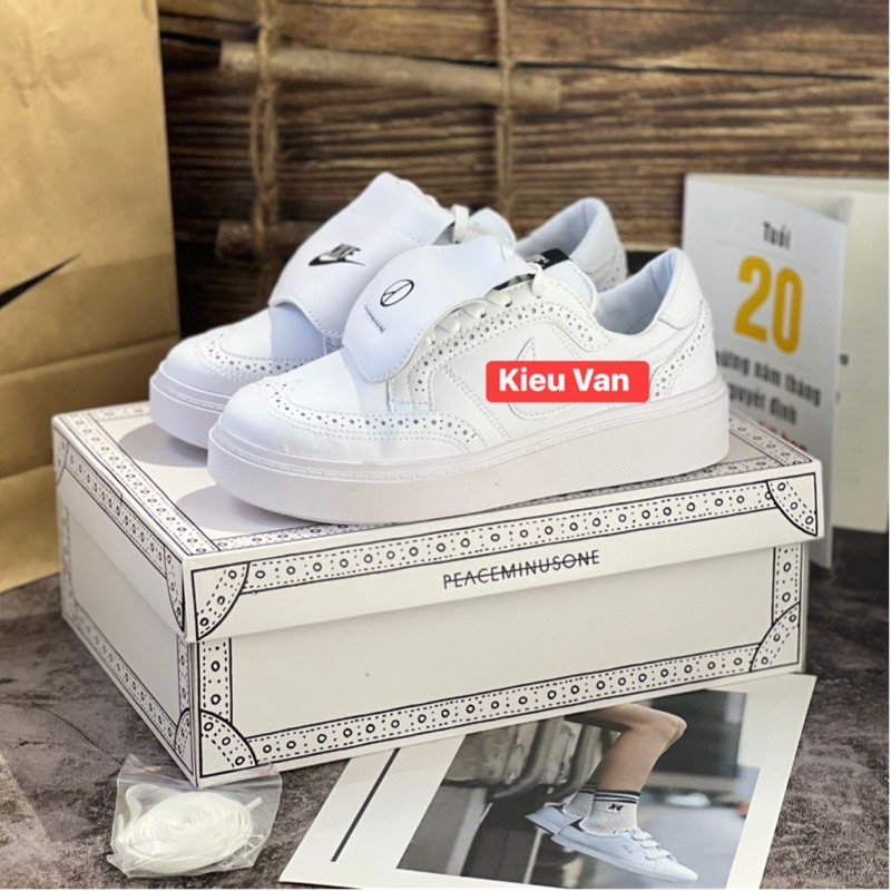 Giày KWOND01 X FEACEMINUSONE Hoa Cúc Full Box + Tặng Tất