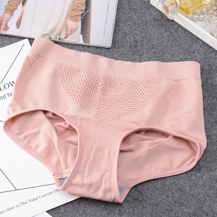 Quần lót cotton không đường may lưng cao phong cách Nhật Bản