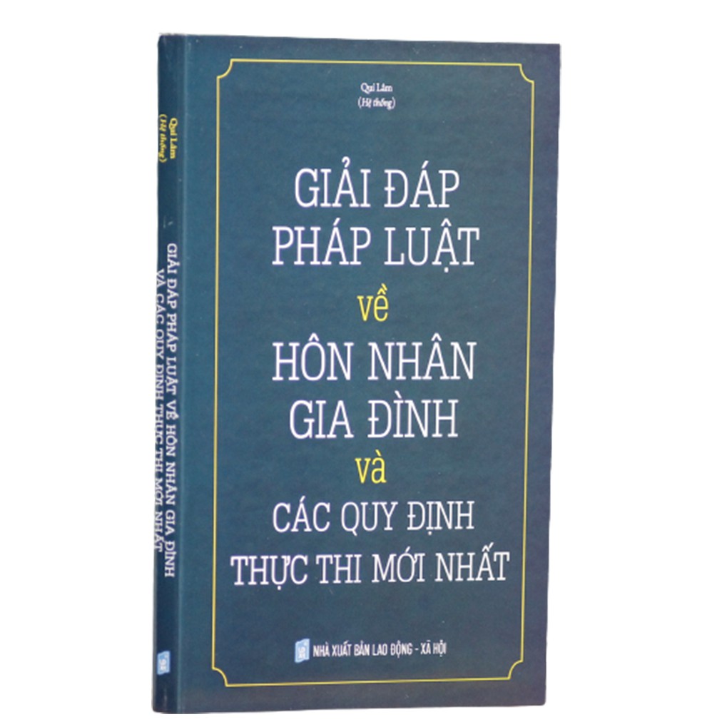 Sách - Giải đáp pháp luật về hôn nhân gia đình và các quy định thực thi mới nhất