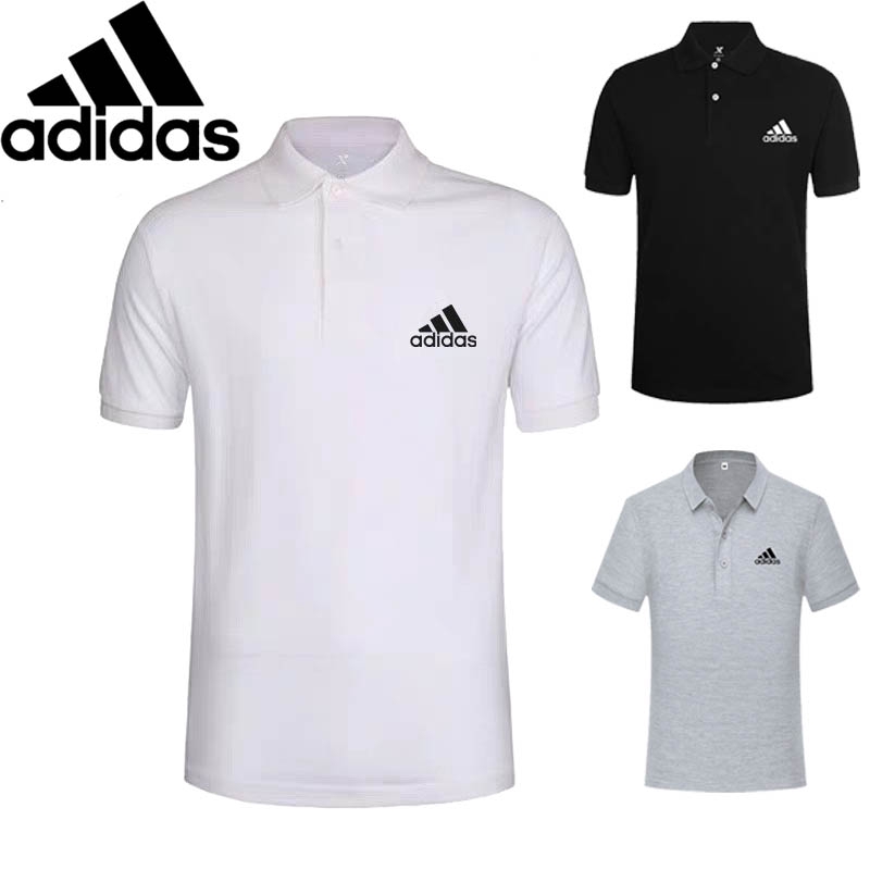 ADIDAS Áo polo Nam Ngắn Tay Cổ Chữ V Thời Trang Mùa Hè Size M-3XL