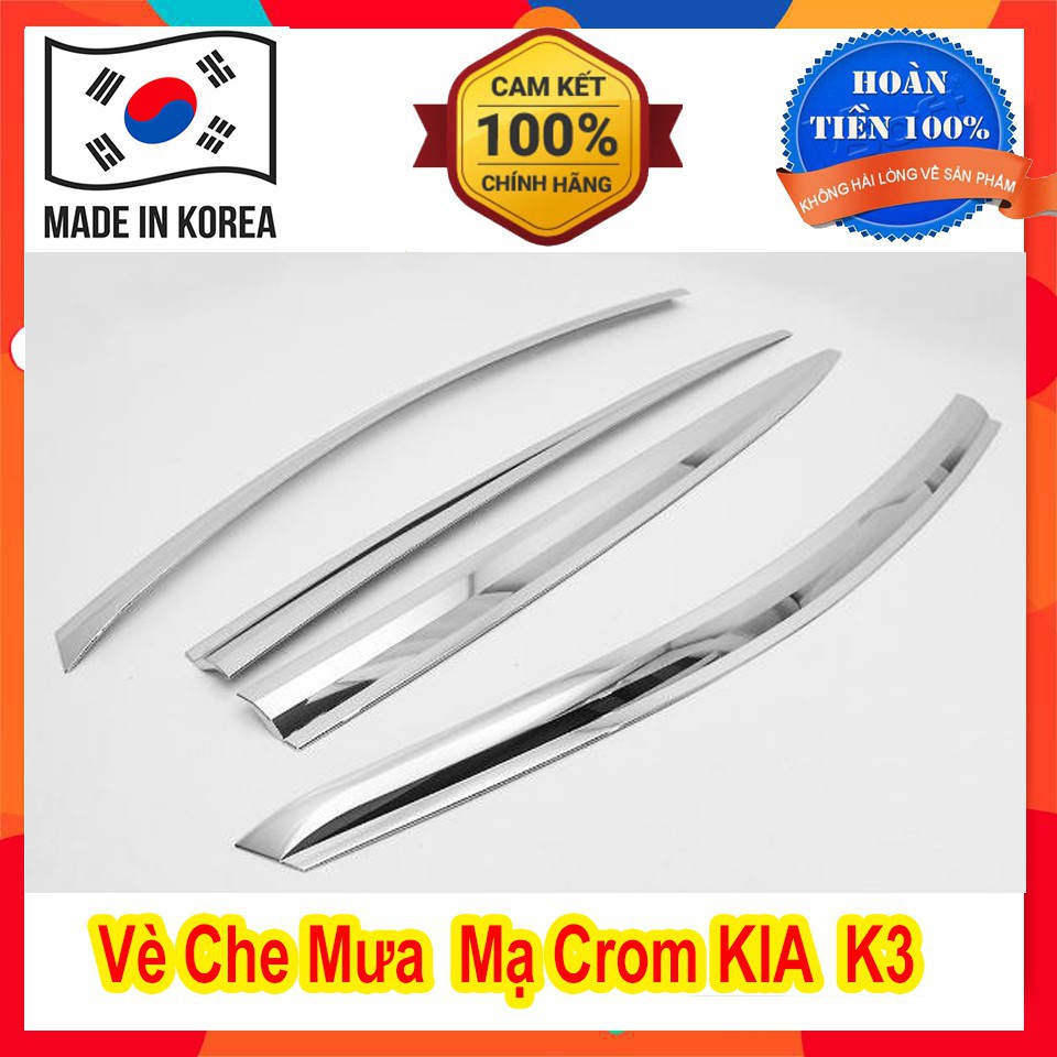 Vè Mưa Kia Forte Mạ Crom Hàn Quốc