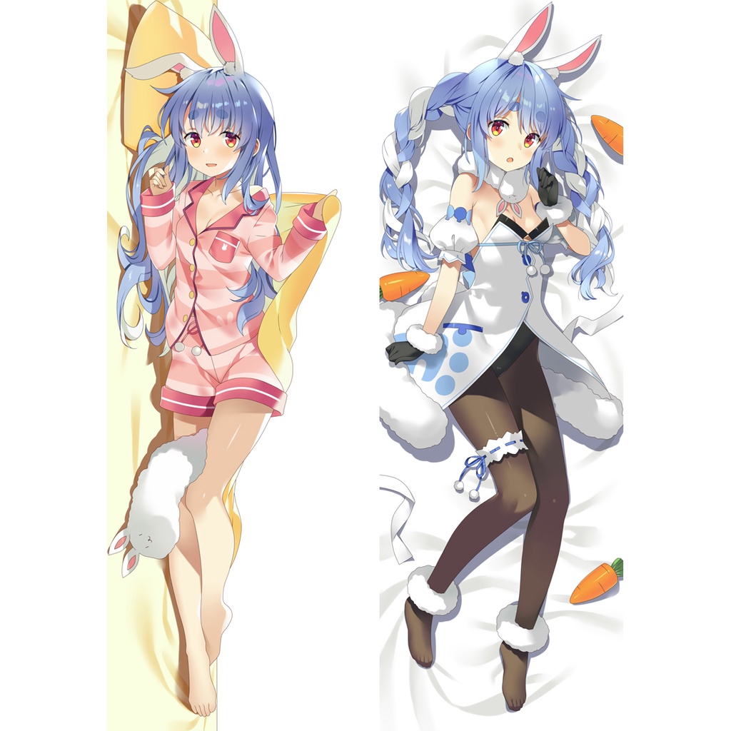 60x180cm Anime Usada Pekora Cosplay Ôm Thân Gối Dakimakura Ốp Lưng Hololive Trang Phục Otaku Ném Gối