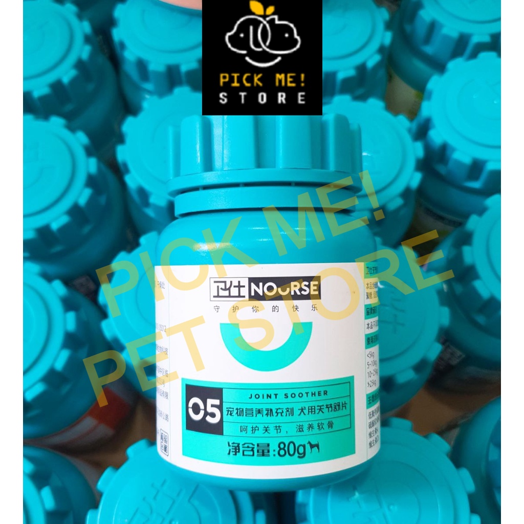 [Hộp 160v] Viên NOURSE Dinh Dưỡng, Sữa Dê cho CHÓ  - Số 01 02 05 07 10 25 37